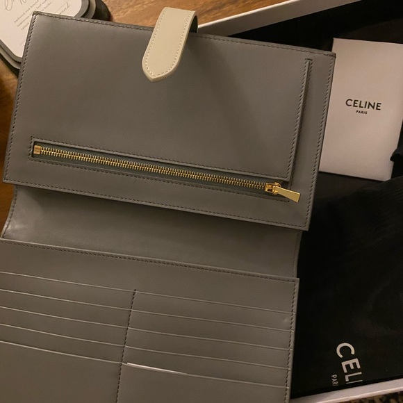 celine large wallet